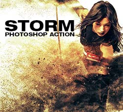 极品PS动作－沙尘抽离(2016版)：Storm Photoshop Action